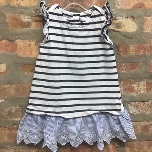 Gap Stripe Eyelet Dress 12-18